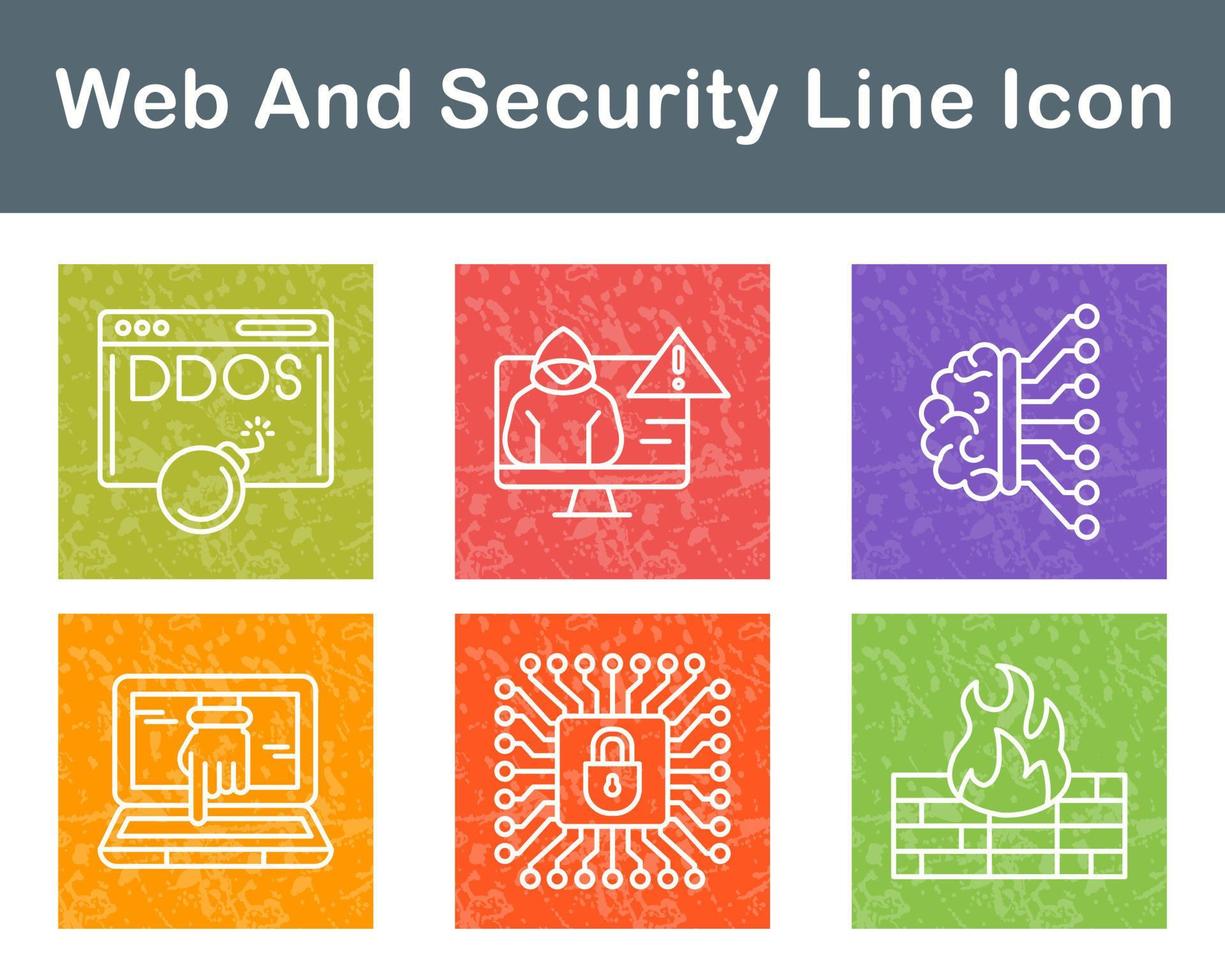 Web And Security Vector Icon Set