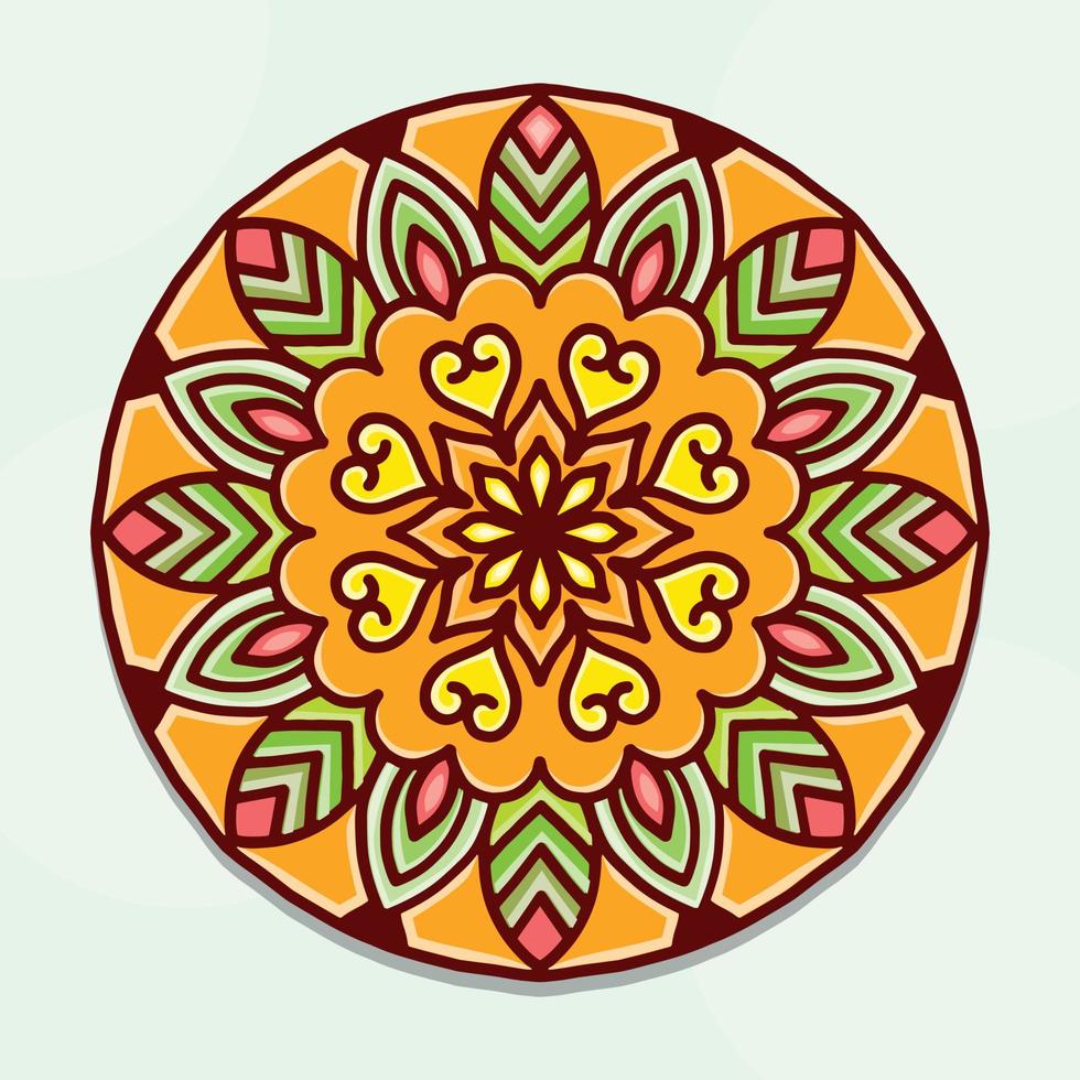 Colorful Mandala background, Decorative round ornaments, Anti-stress mandala patterns. vector