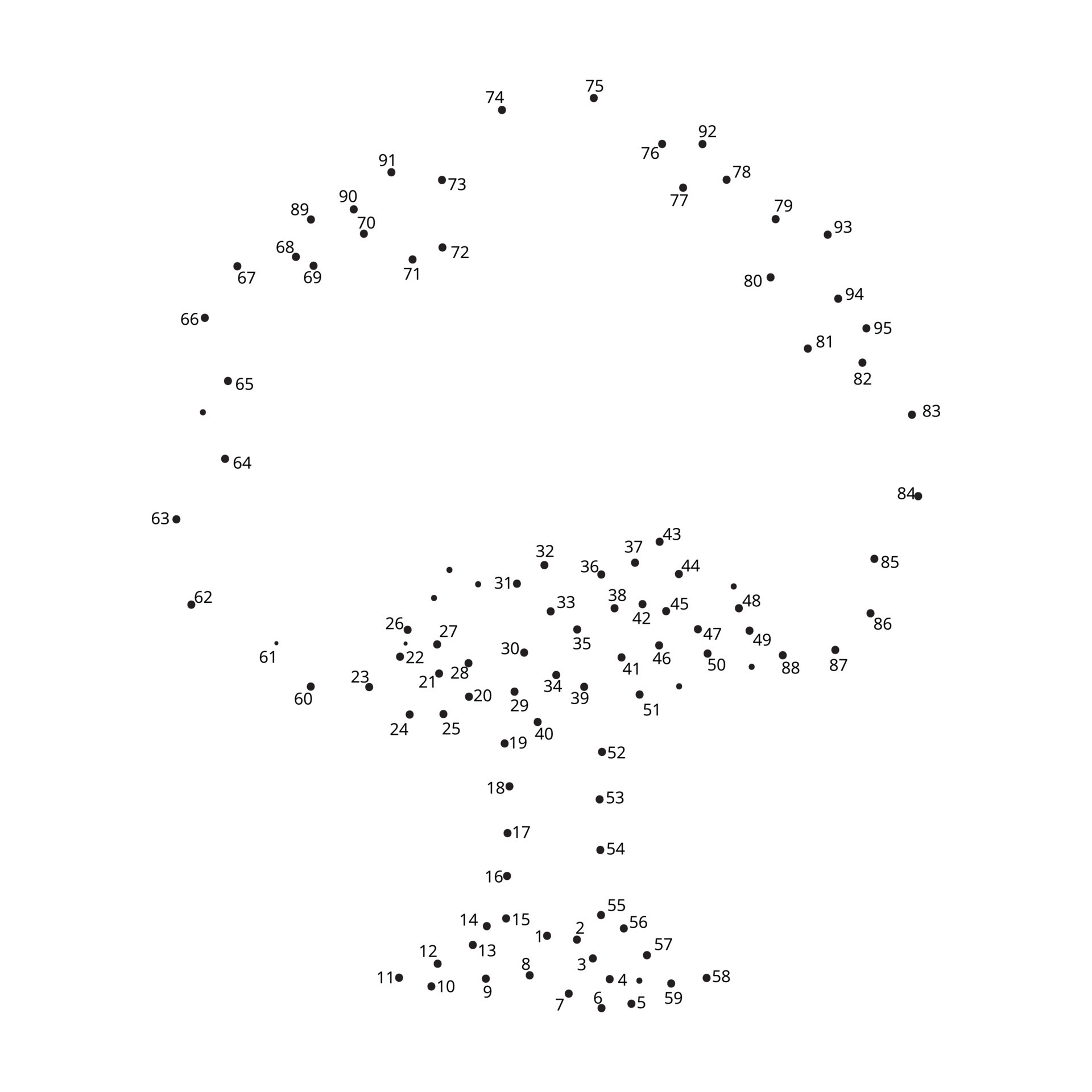 Connect The Dots and Draw tree coloring page, Educational Game for Kids