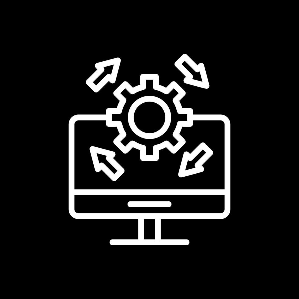 Upgrade Desktop Vector Icon Design