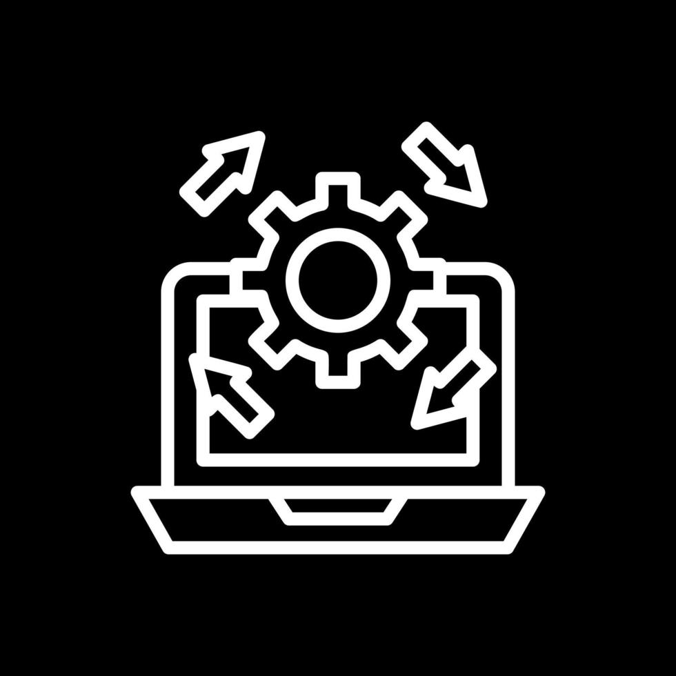 Upgrade Laptop Vector Icon Design