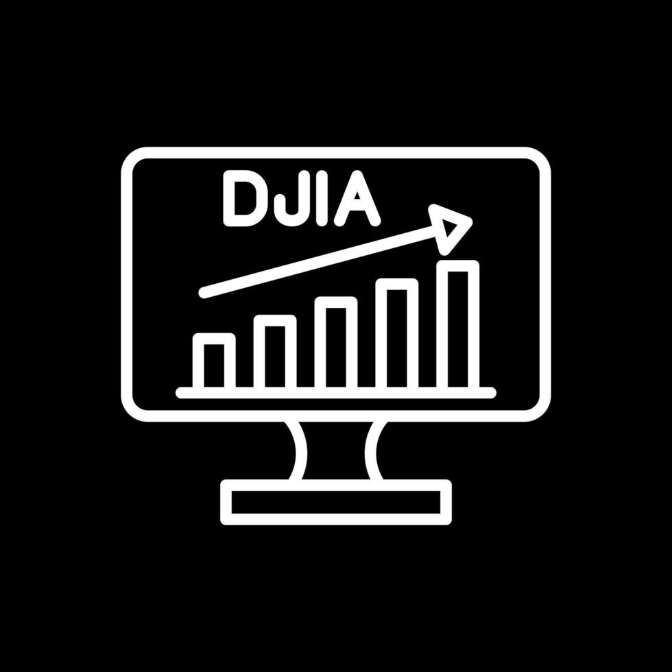 diseño de icono de vector de djia