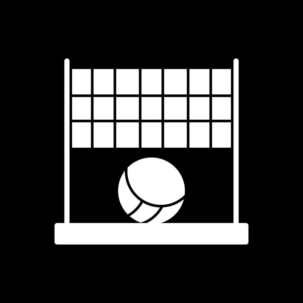 Beach Volleyball Vector Icon Design