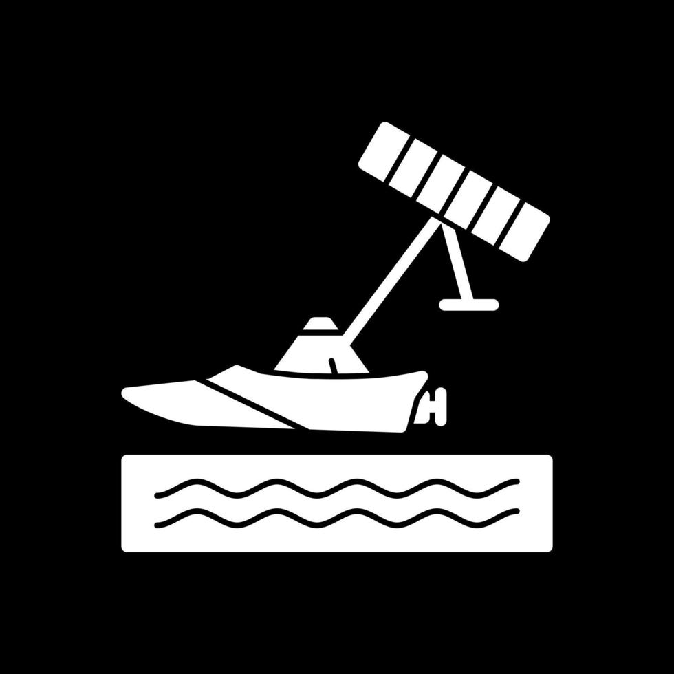 diseño de icono de vector de kitesurf