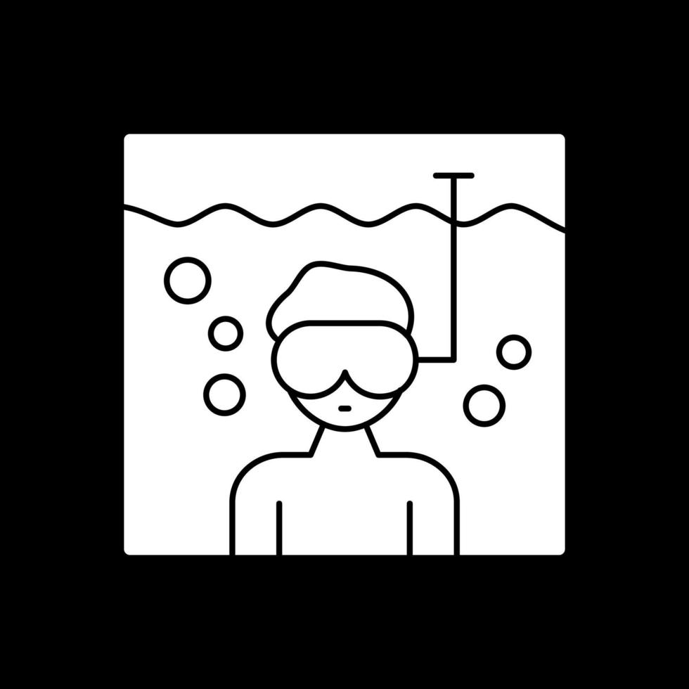 diseño de icono de vector de buceo