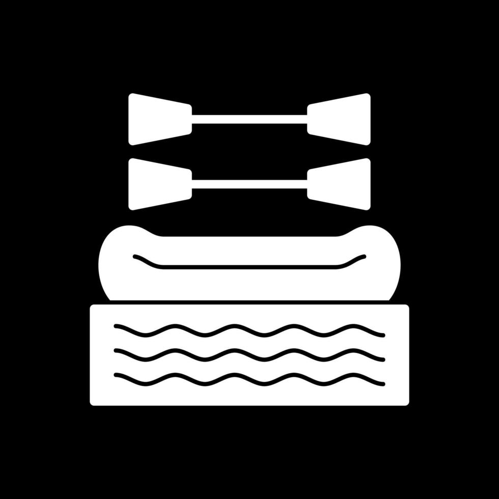 Rafting Vector Icon Design