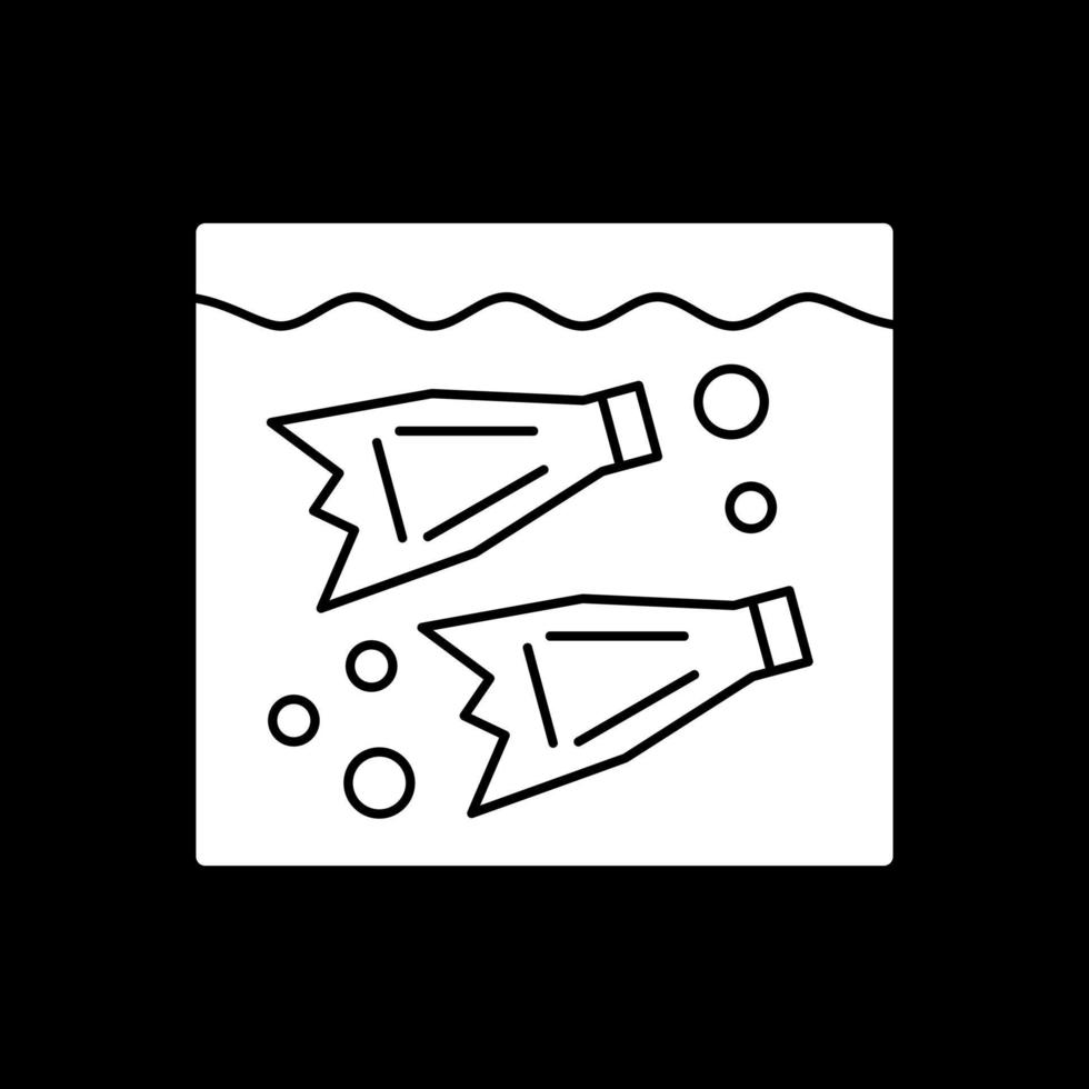 diseño de icono de vector de natación de aleta