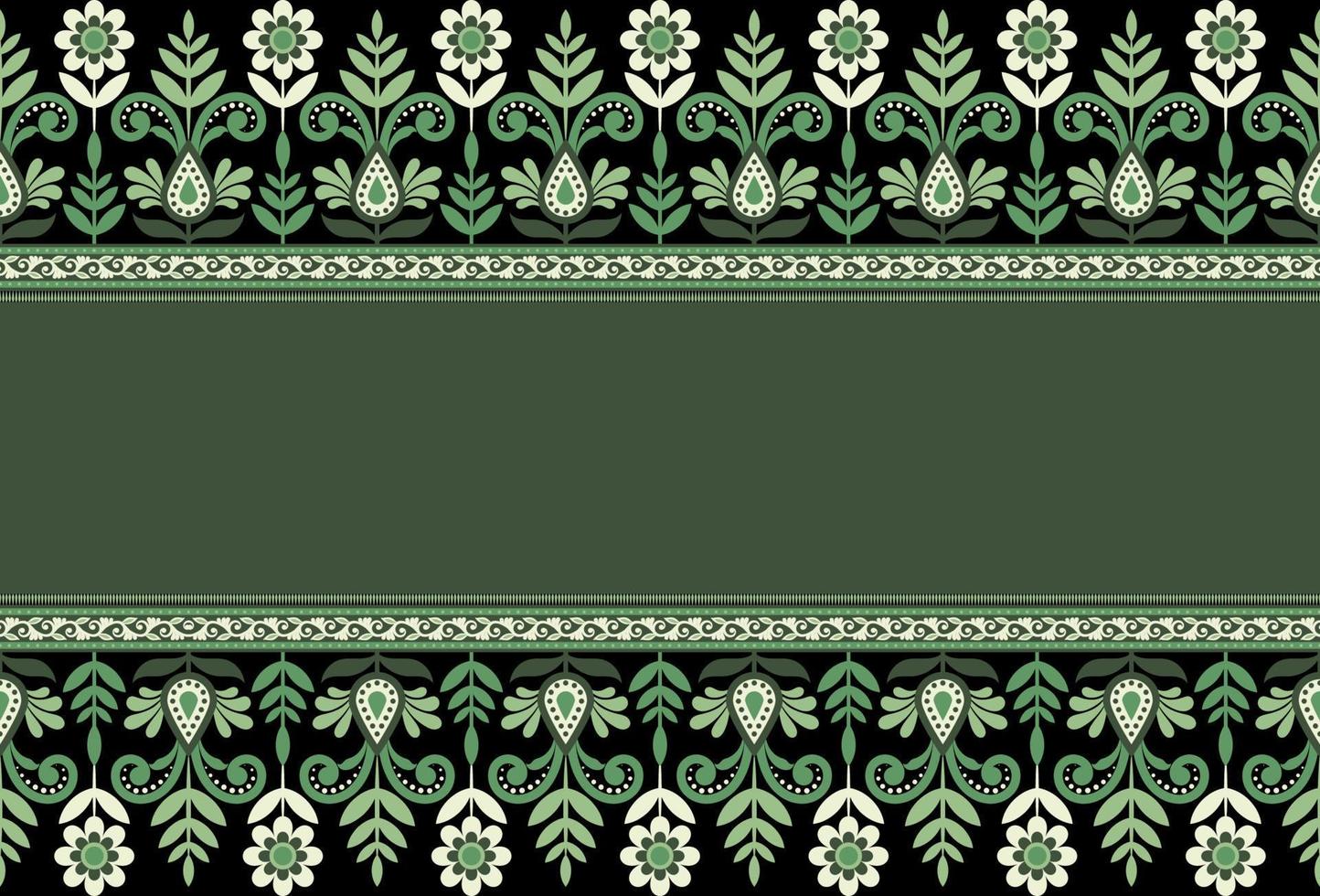 Botanical floral Seamless. Background Seamless Pattern Geometric Ethnic pattern design  for background, carpet, wallpaper, clothing, wrapping, Batik, fabric, printing textile illustration. vector