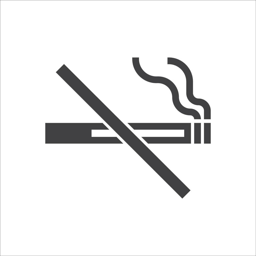 No de fumar firmar icono. cigarrillo símbolo icono. de fumar diseño elemento. vector ilustración