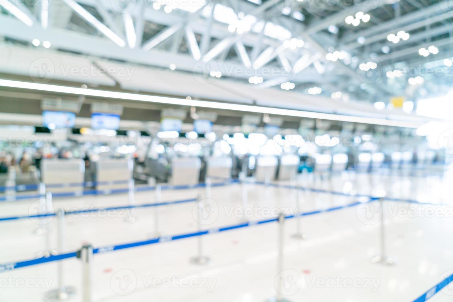 abstract blur airport terminal for background photo