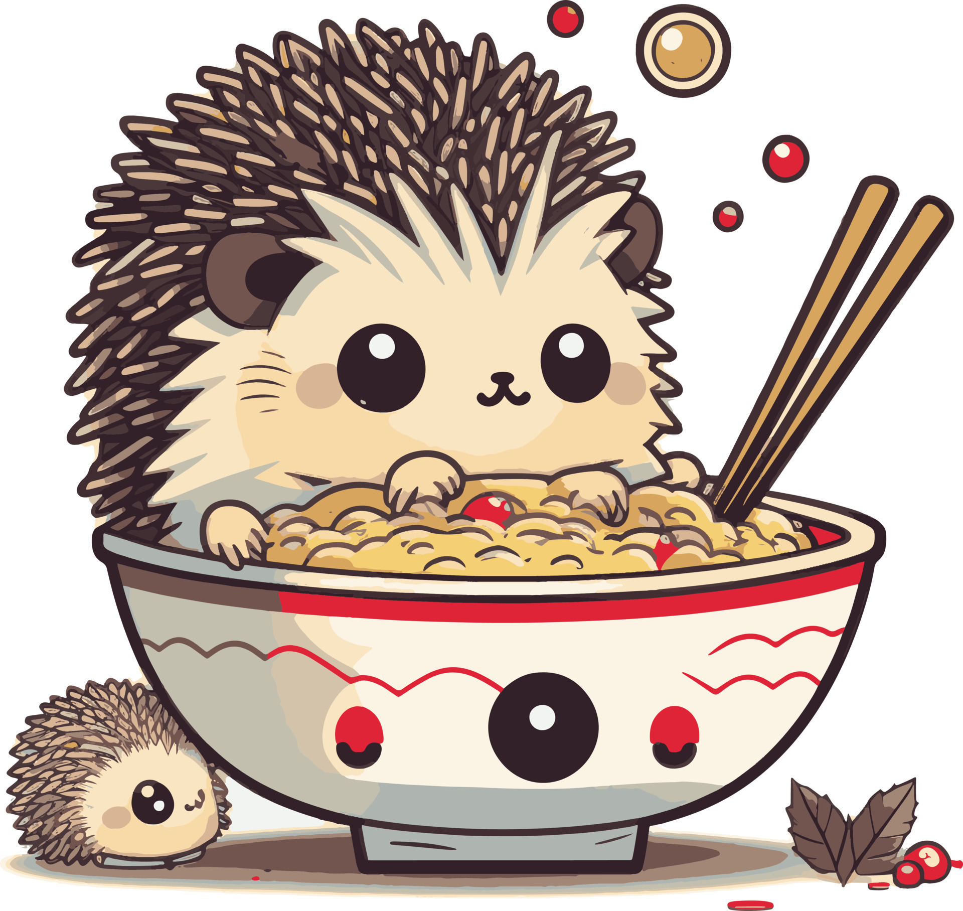 Premium Vector | Cute hedgehog sitting cartoon vector icon illustration.  animal nature icon concept isolated premium vector. flat cartoon style