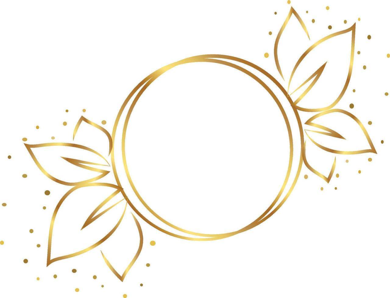 golden leave leaf vector