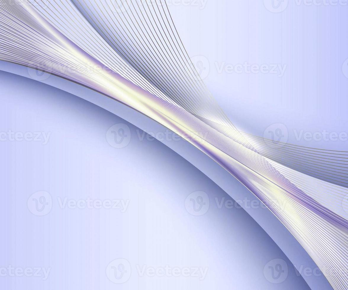 modern luxury template design purple and pink blue white color with golden wave stripes line with light glow effect on soft blue background photo