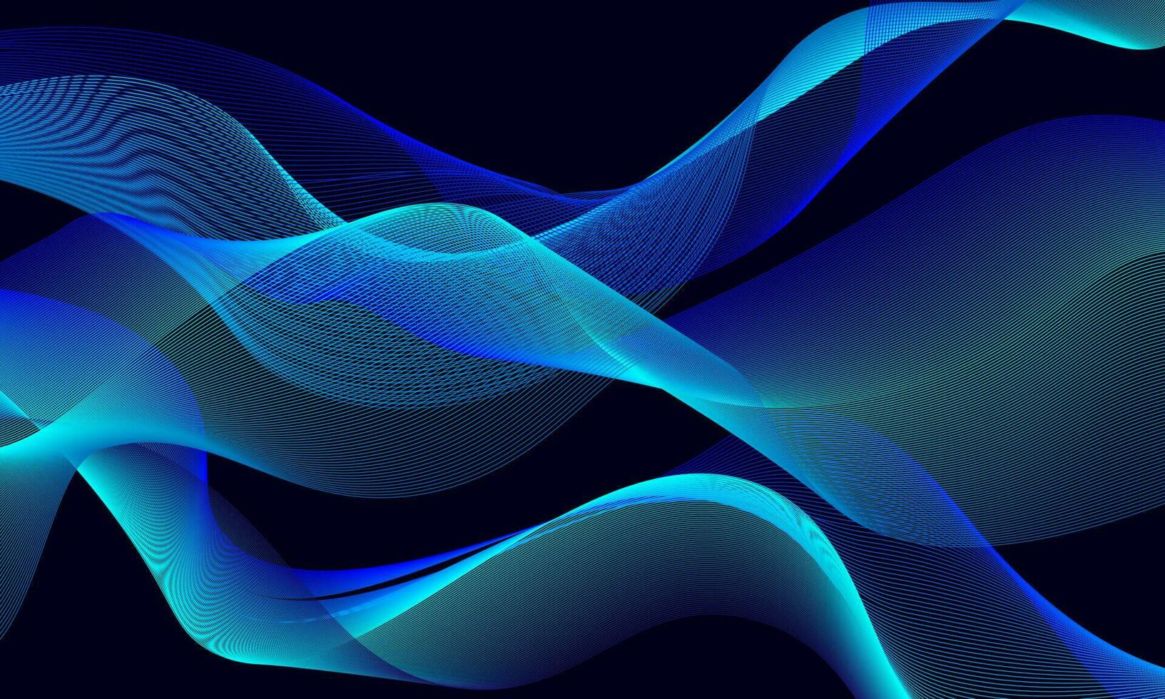 Bright colors background with dynamic waves vector
