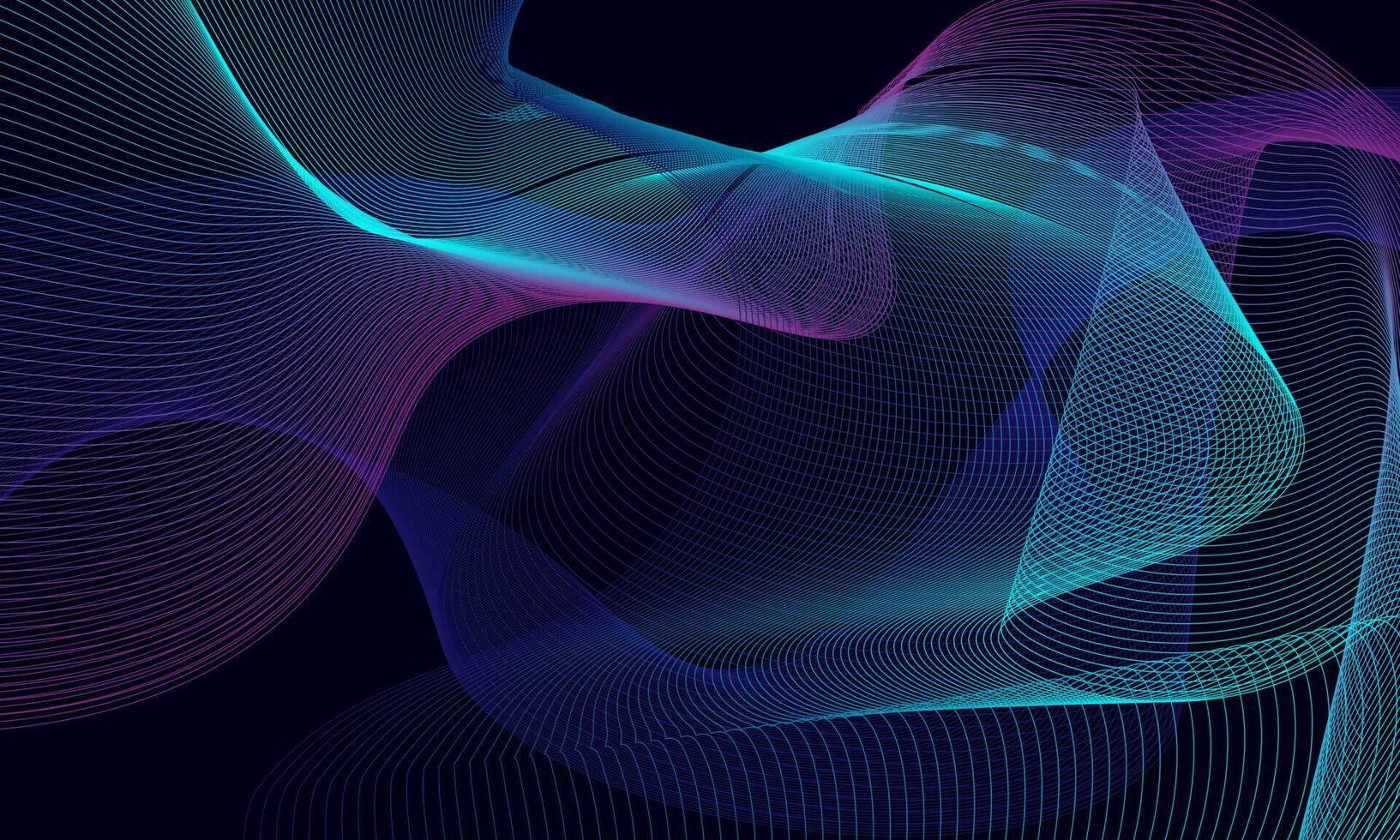 Bright colors background with dynamic waves vector