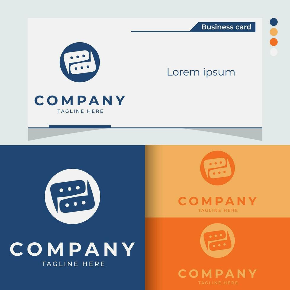 Speech bubble icon Logo template vector illustration