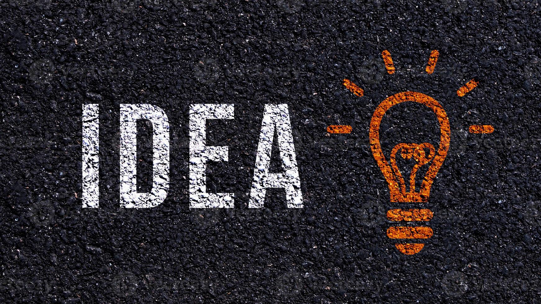 Creativity, Creative Idea and innovation concept, with light bulb symbol photo