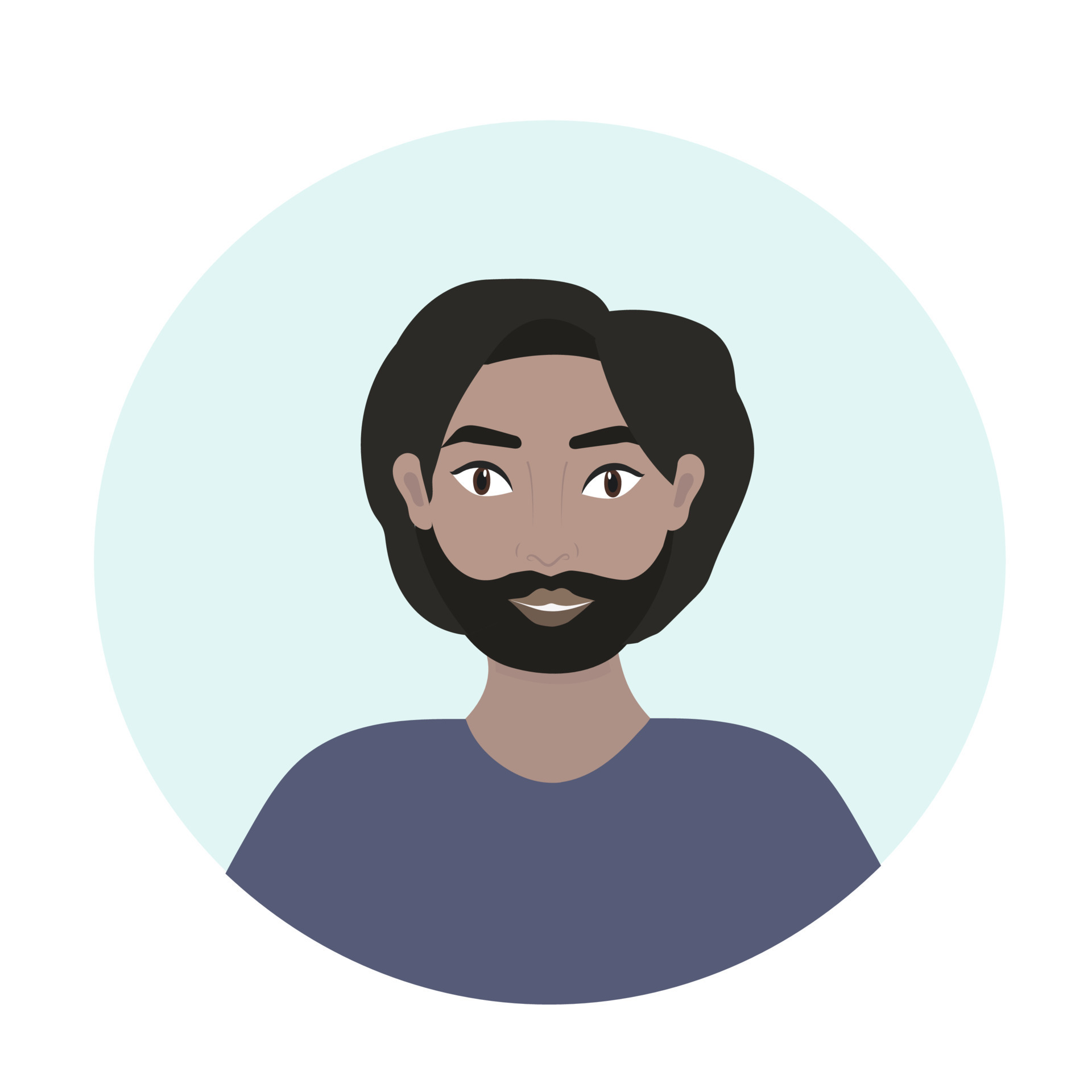 Male character icon. Cute illustration in flat cartoon style 20641550 ...