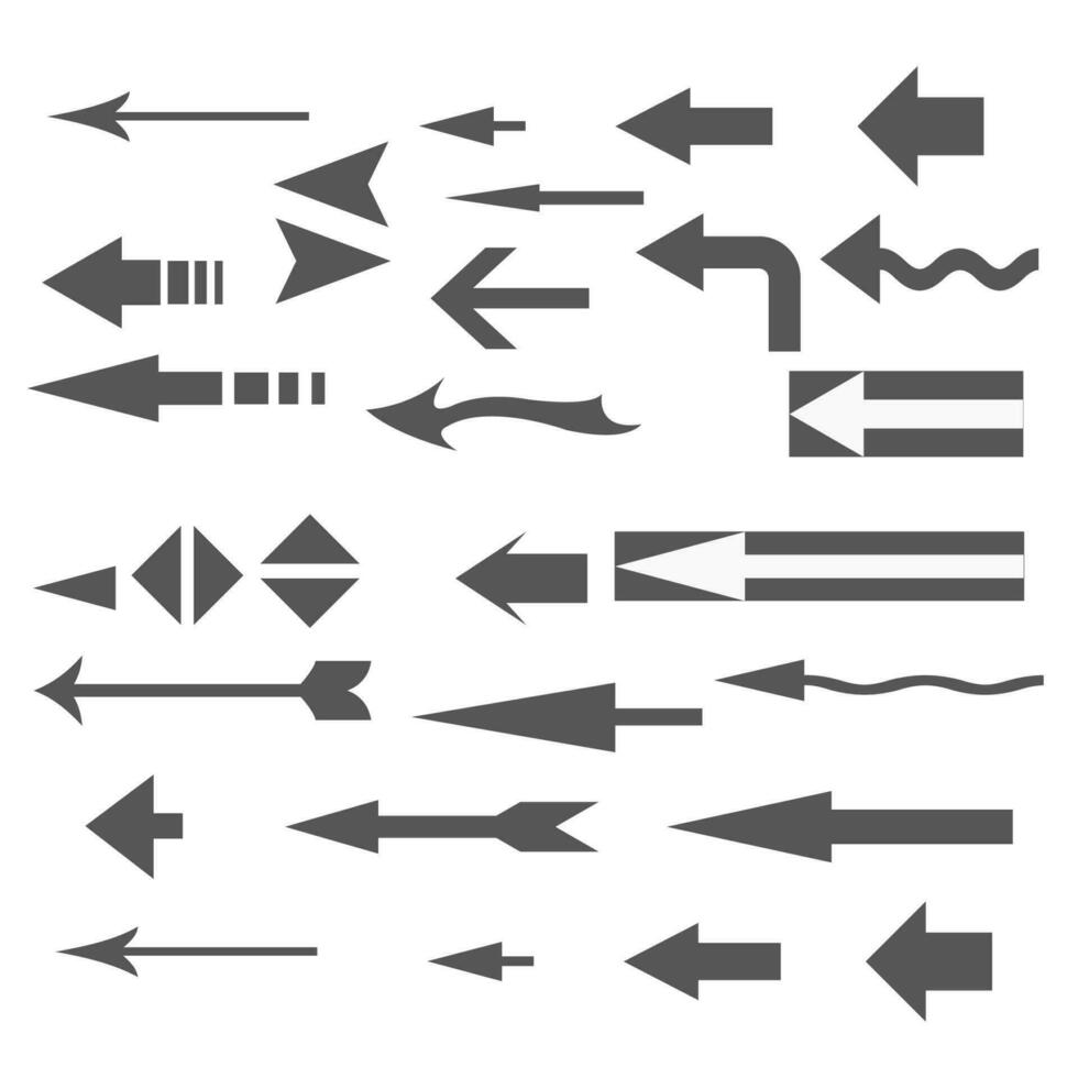 Set arrow icons. Arrow icon. Arrow vector collection