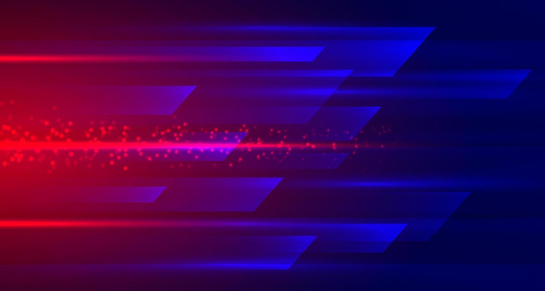 3D blue red techno abstract background overlap layer on dark space with high speed effect concept decoration. Graphic design element dynamic motion style for banner flyer, card, or brochure cover vector