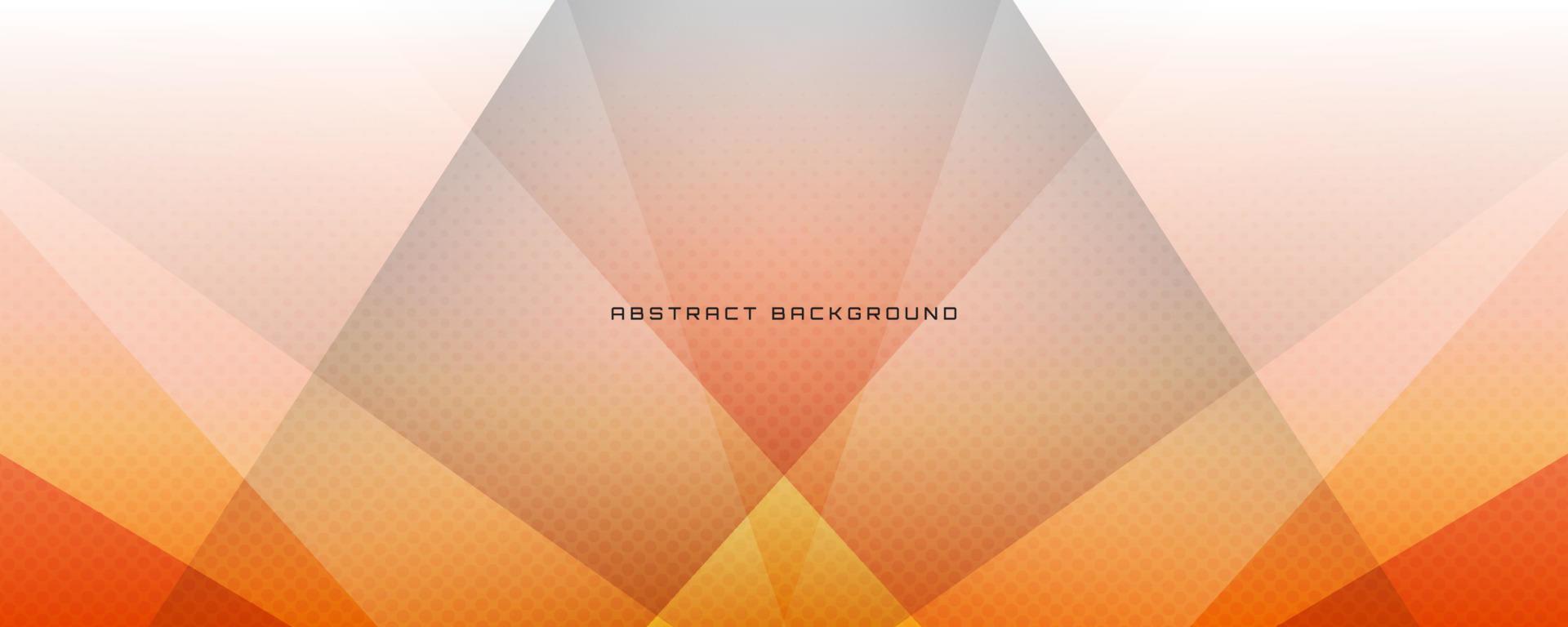 3D orange white geometric abstract background overlap layer on bright space with halftone decoration. Simple graphic design element cutout style concept for banner, flyer, card, or brochure cover vector