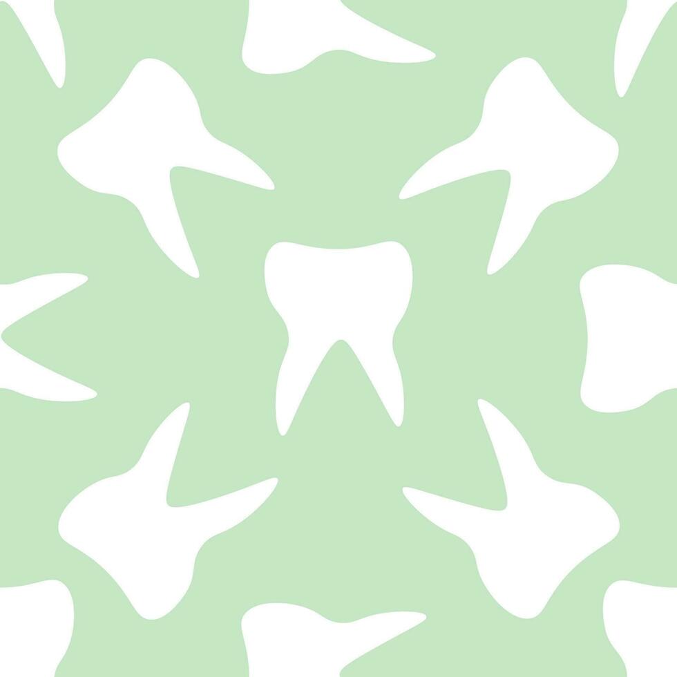 Tooth abstract seamless pattern. Medical background. vector