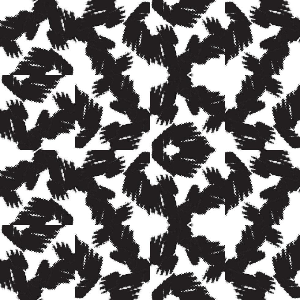 Abstract halftone seamless pattern. Screen print background. Dotted texture. Polka dot. Messy geometric card. vector