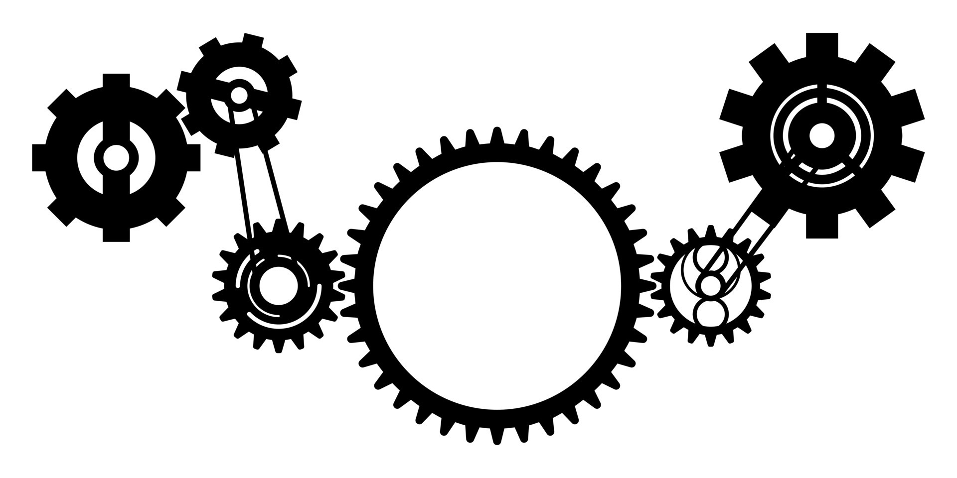 Set Of Gears For Unity Meaning Focus On Fronts Gear Of Pic On Isolated  Background Stock Photo, Picture and Royalty Free Image. Image 54600286.