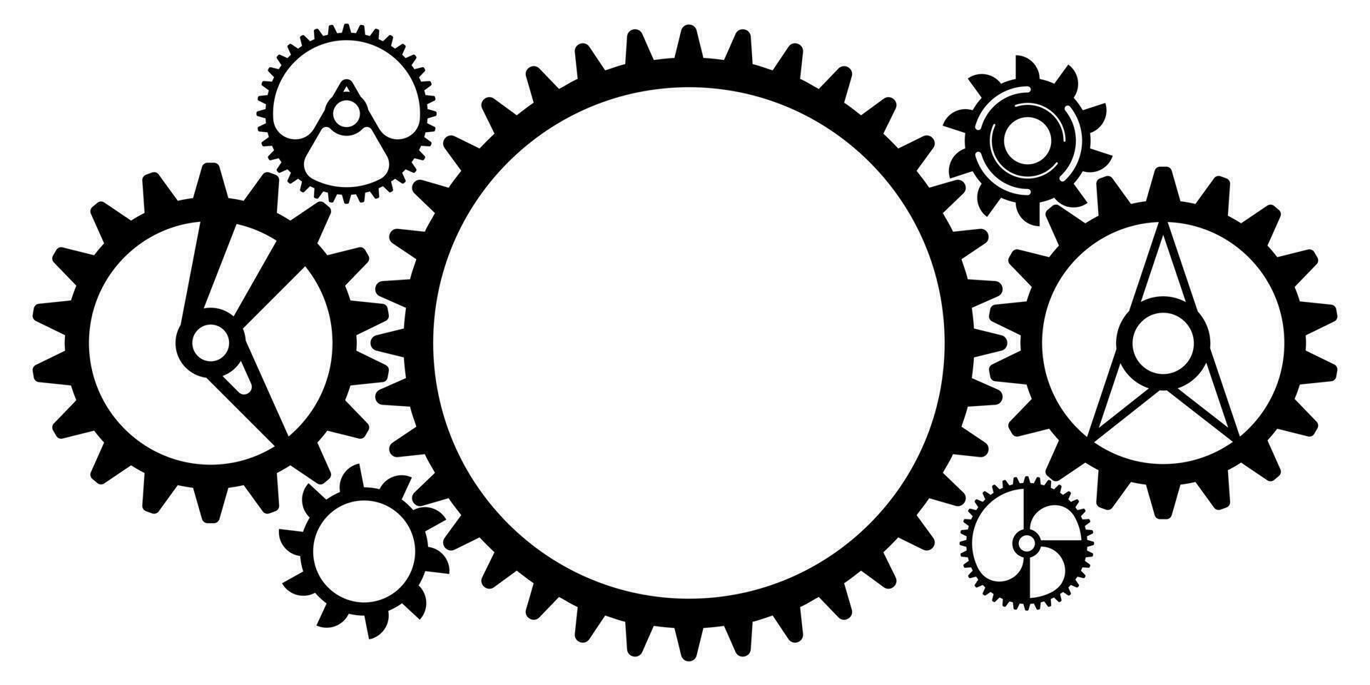 Gear system with modern style 20642115 Vector Art at Vecteezy