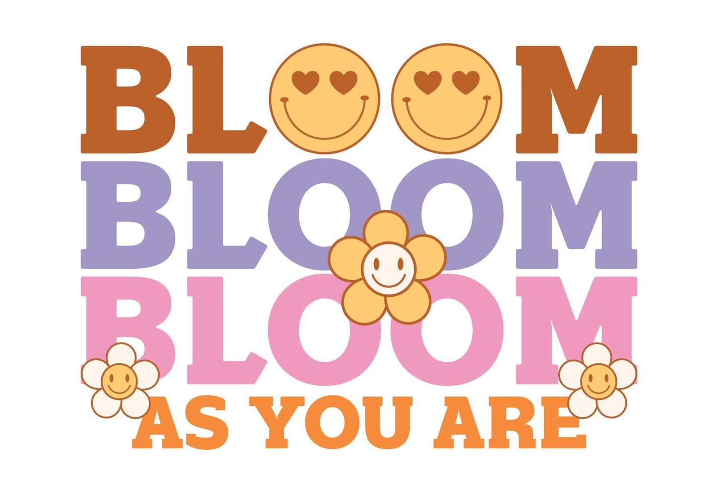 Motivational Quote, Inspiration Quote, Flower Quote vector