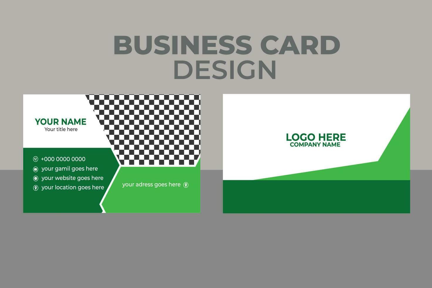 Business Postcard Design vector