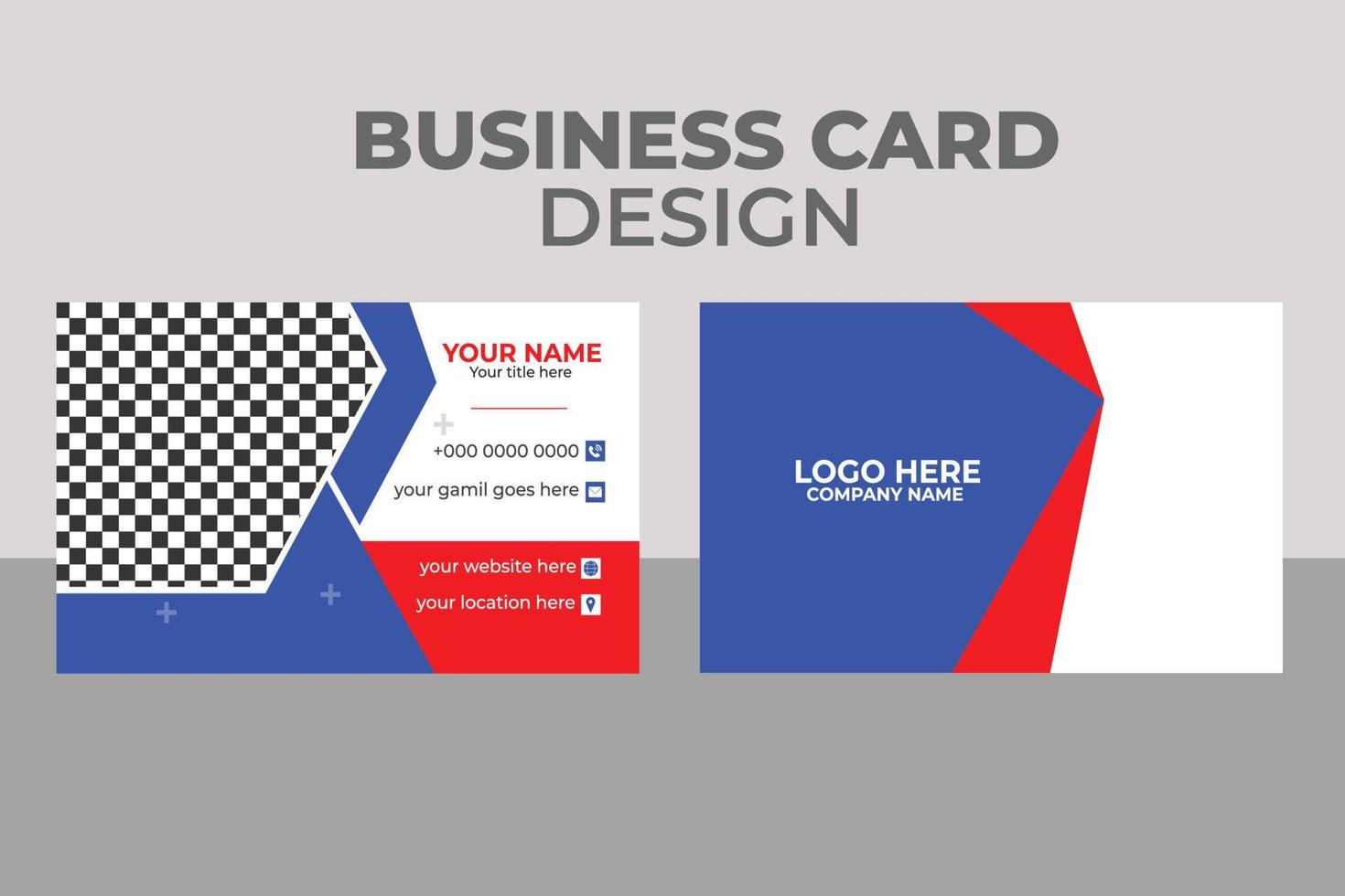 Business Postcard Design vector