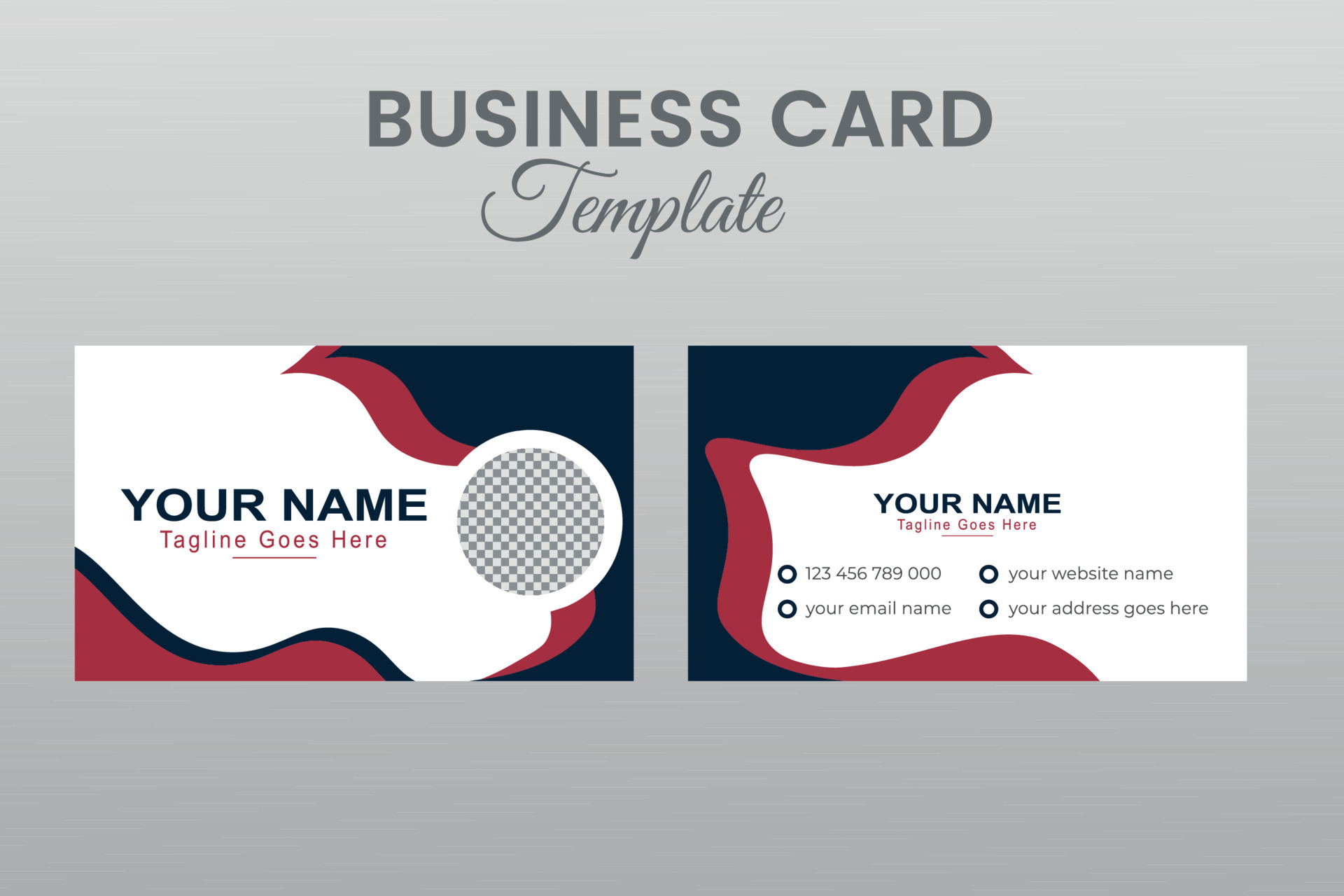 Business Card Template 20642592 Vector Art at Vecteezy Business Card Template 20642592 Vector Art at Vecteezy