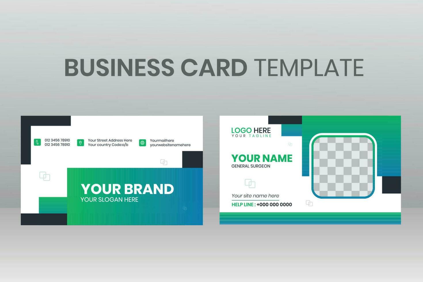 Business Post Card Template vector