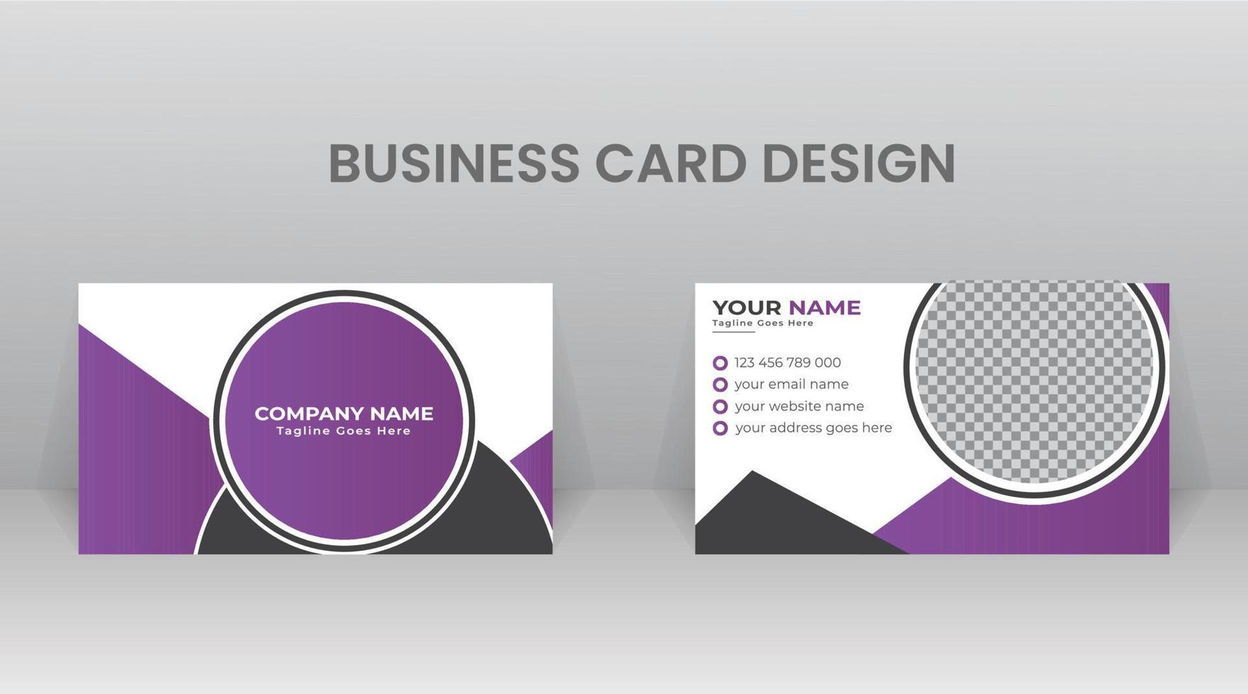 Business Card Template Design vector