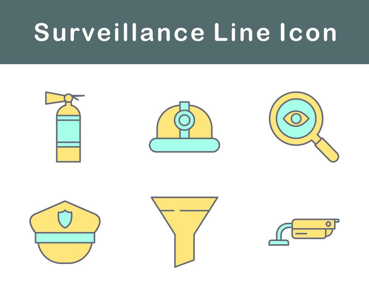 Surveillance Vector Icon Set