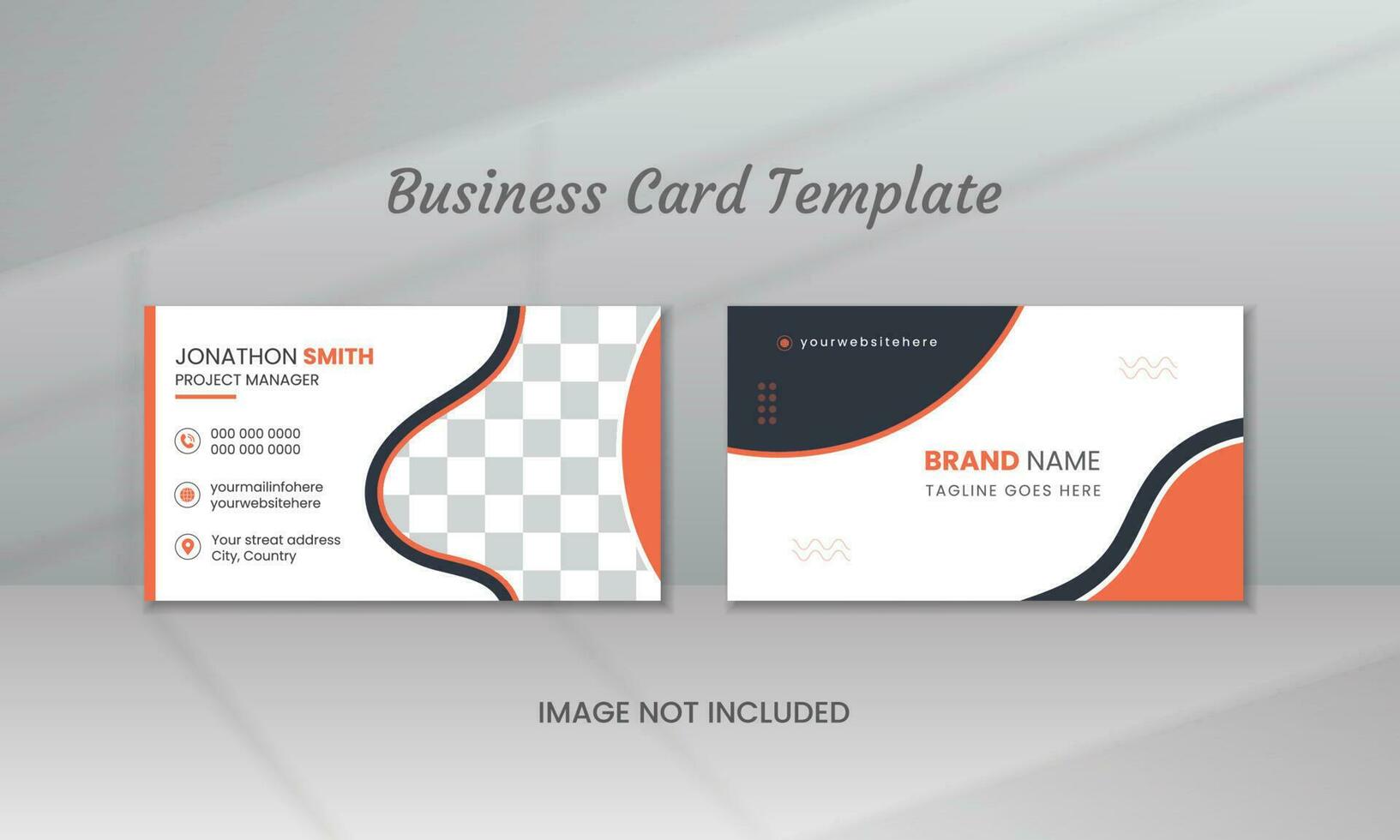 Business Or Corporate Postcard Template Design vector