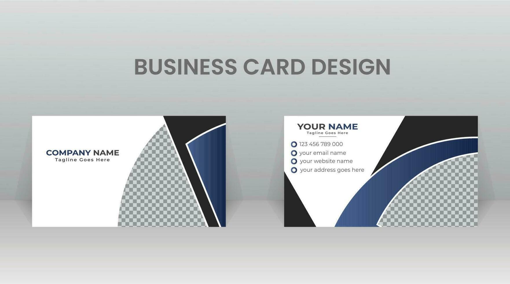 Business Card Template Design vector