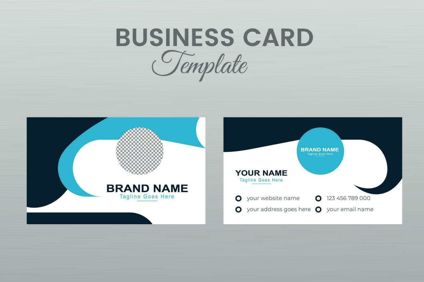 Business Card Template Design vector