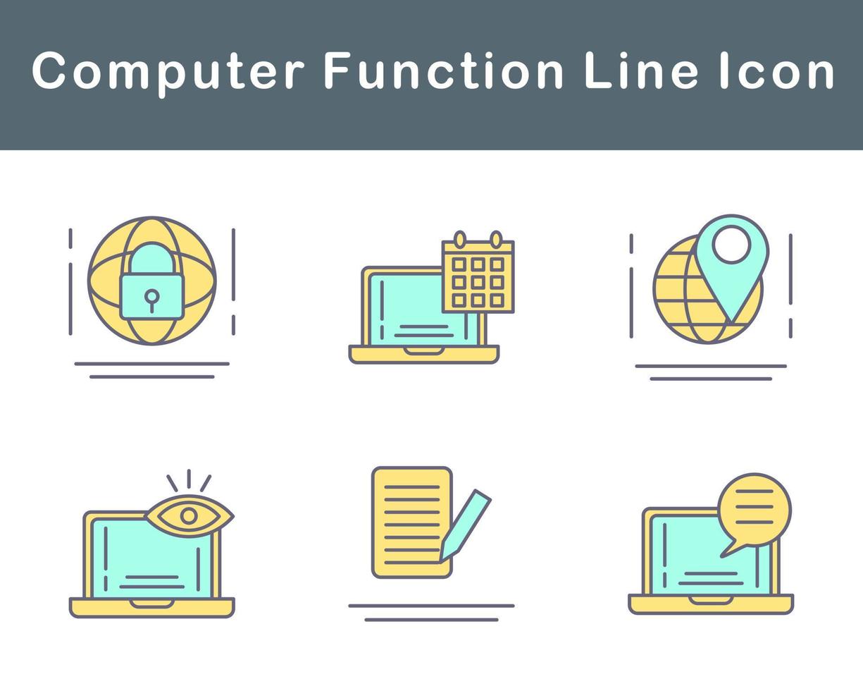 Computer Function Vector Icon Set 20642876 Vector Art at Vecteezy