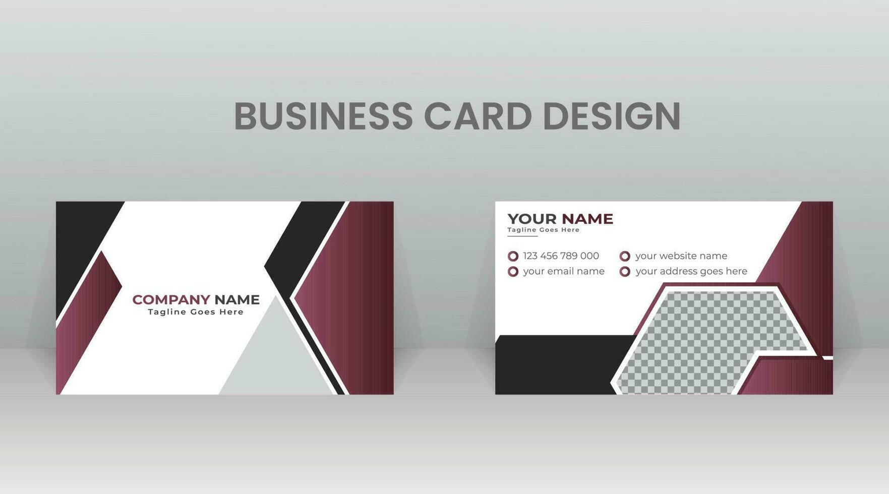 Business Card Template Design vector