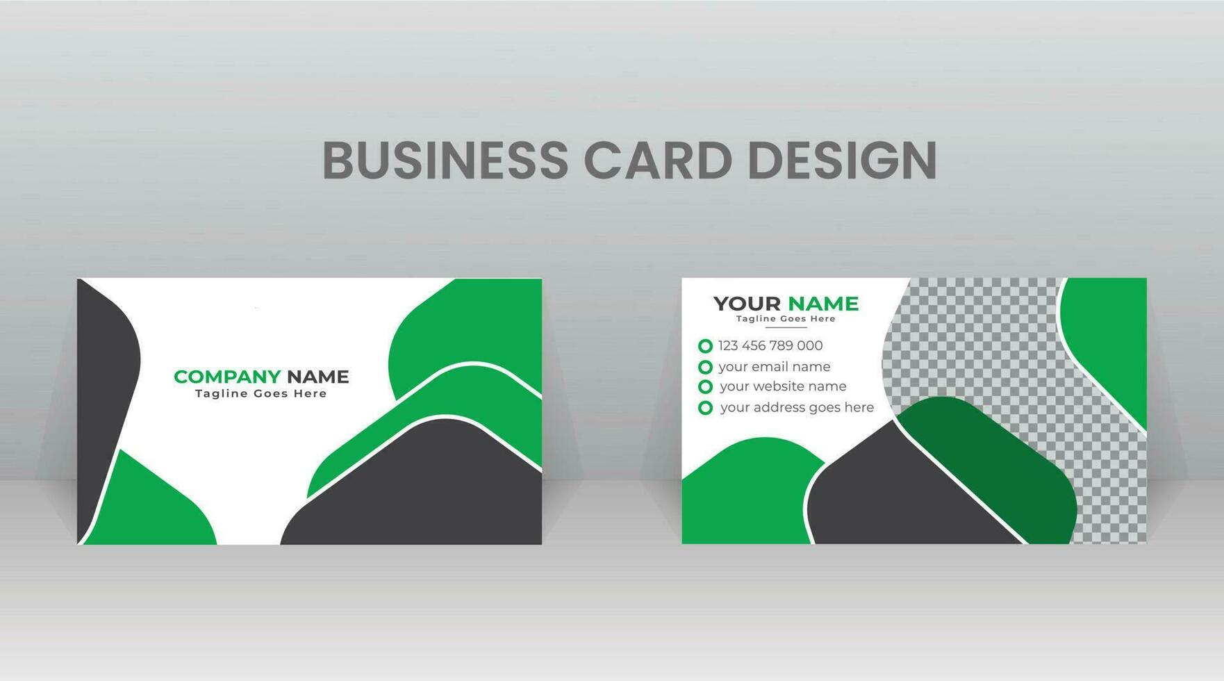 Business Card Template Design vector