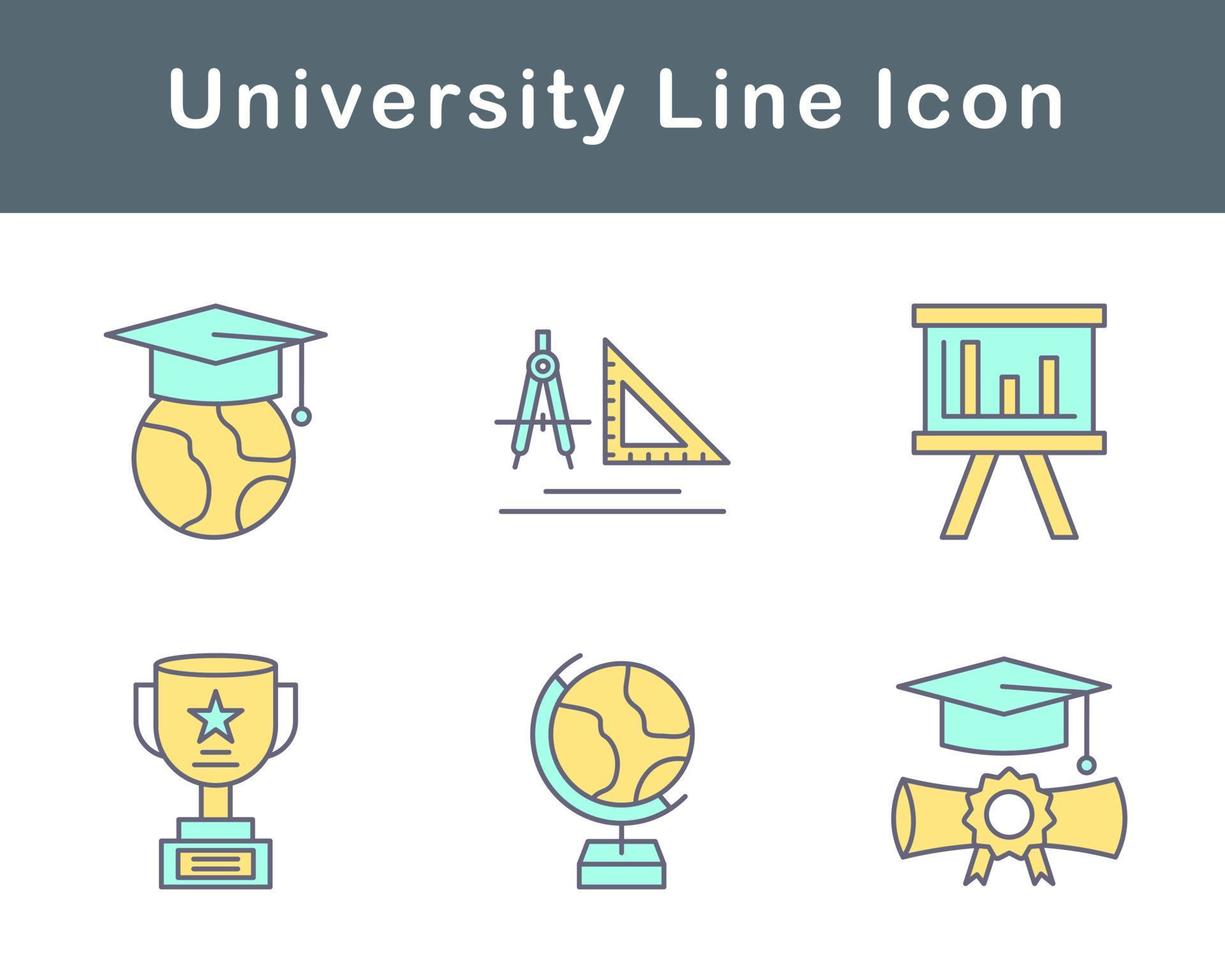 university Vector Icon Set