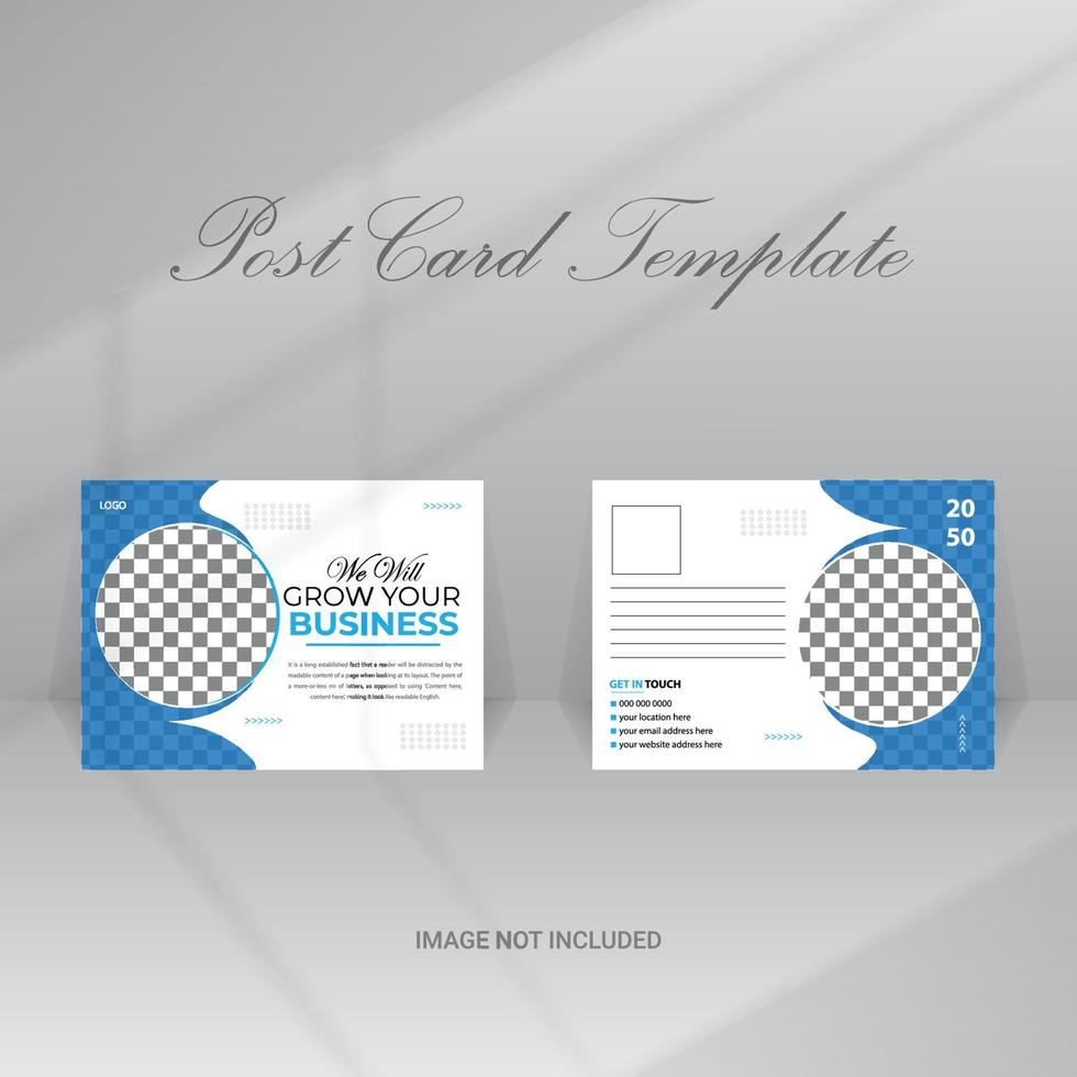 Corporate Postcard Design vector