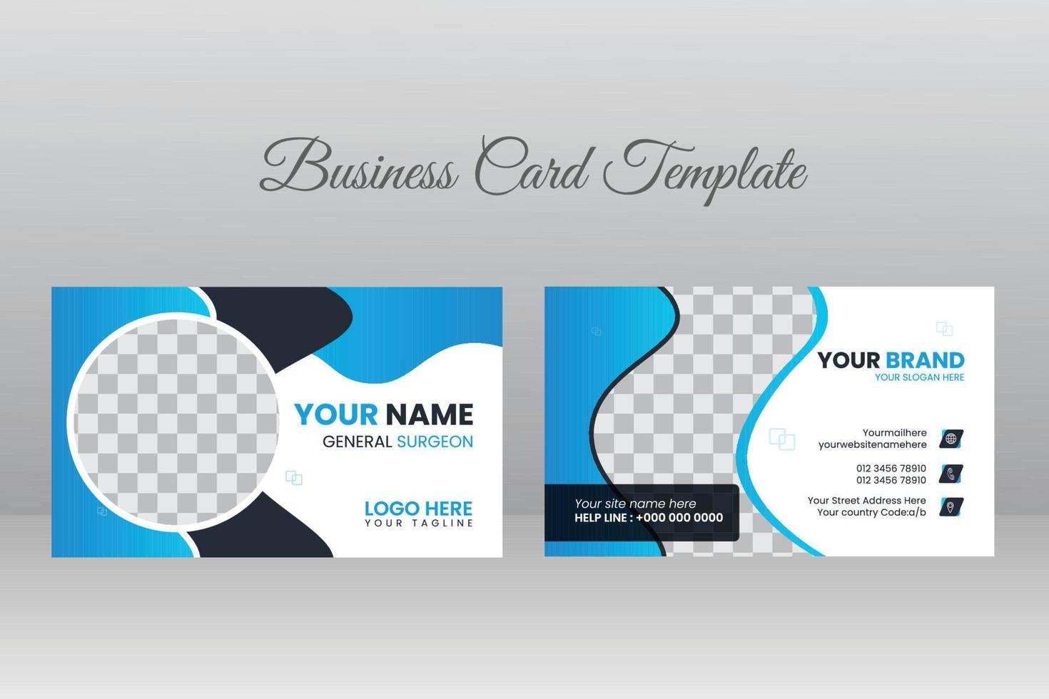 Business Or Corporate Post Card vector