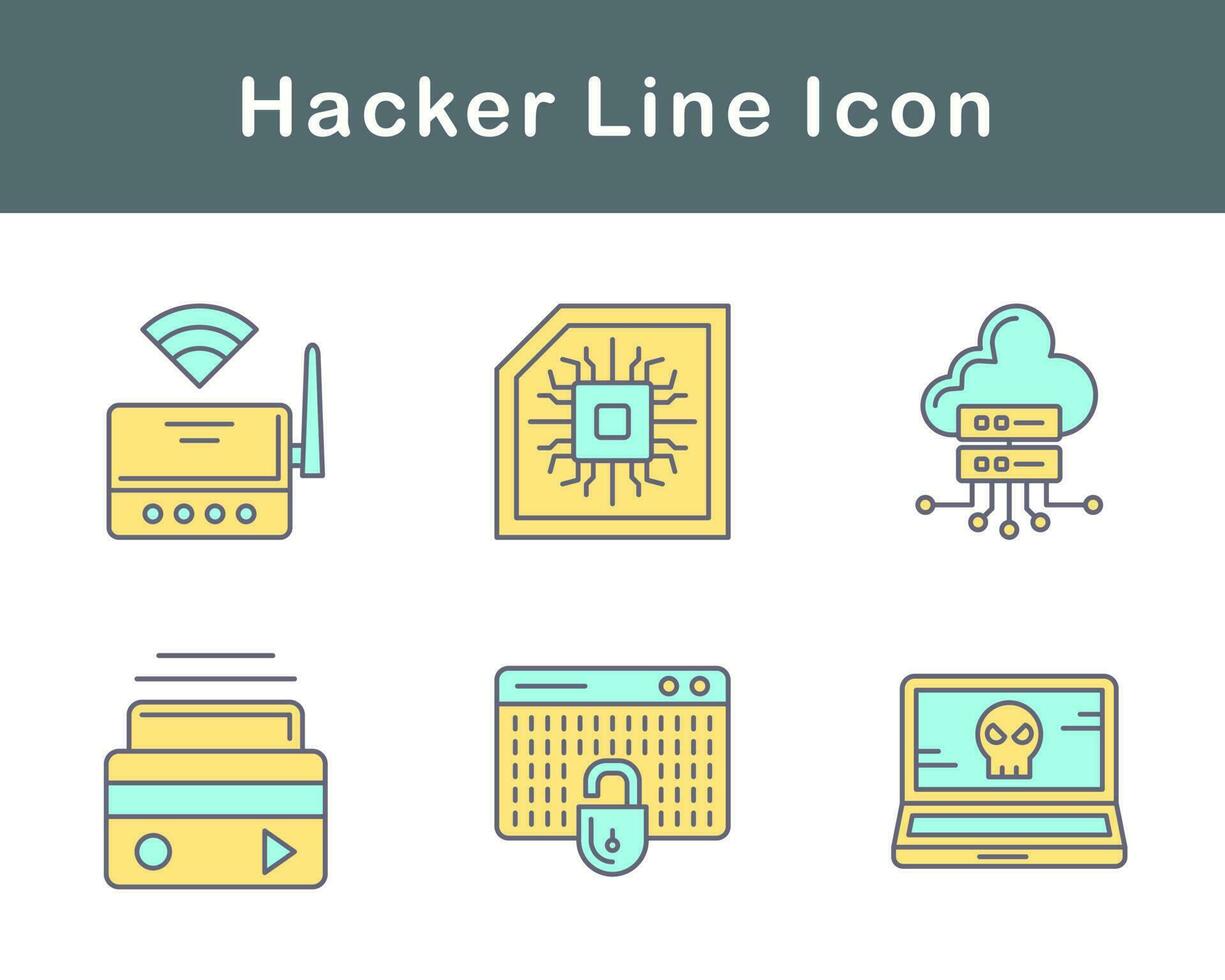 Hacker Vector Icon Set