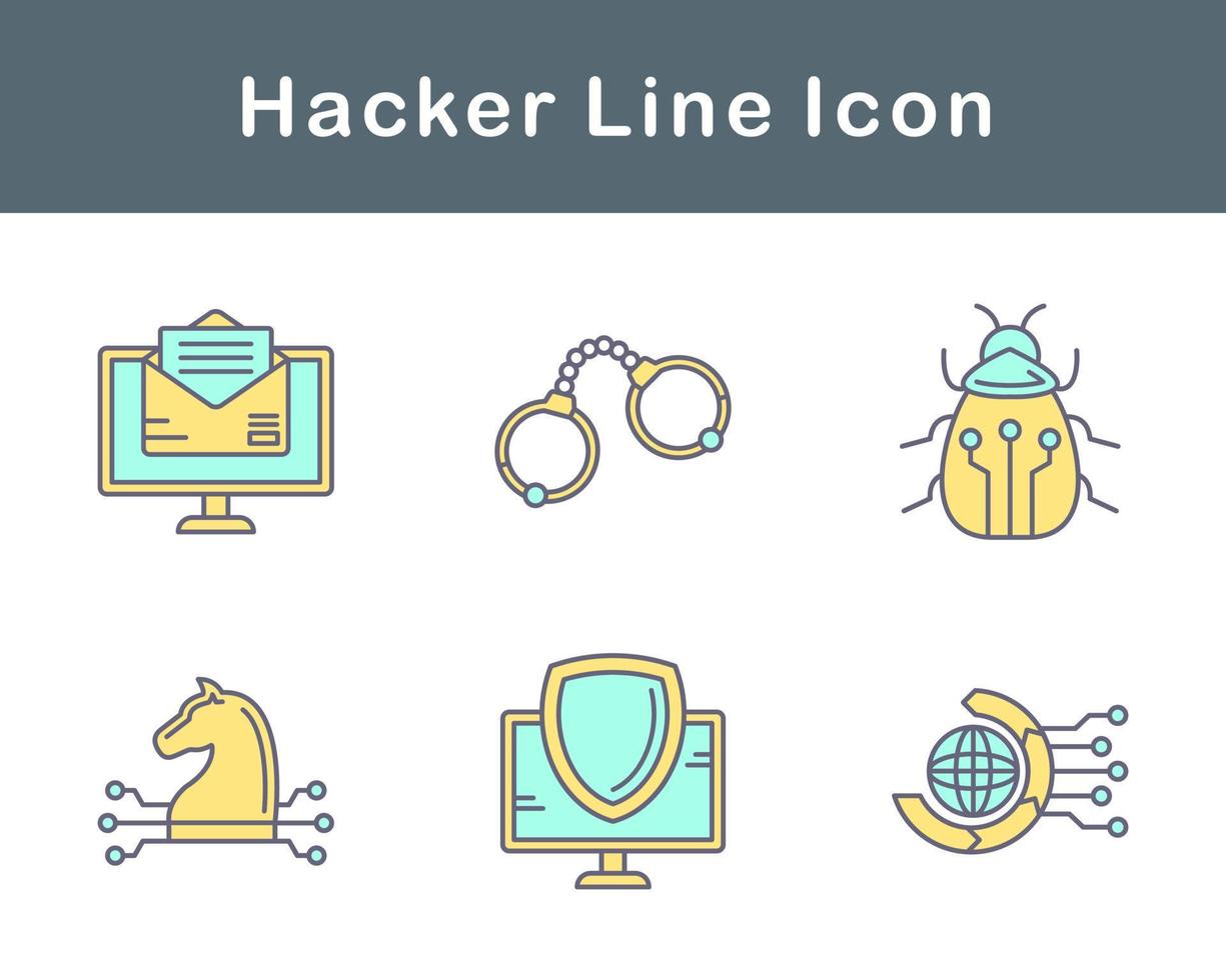 Hacker Vector Icon Set
