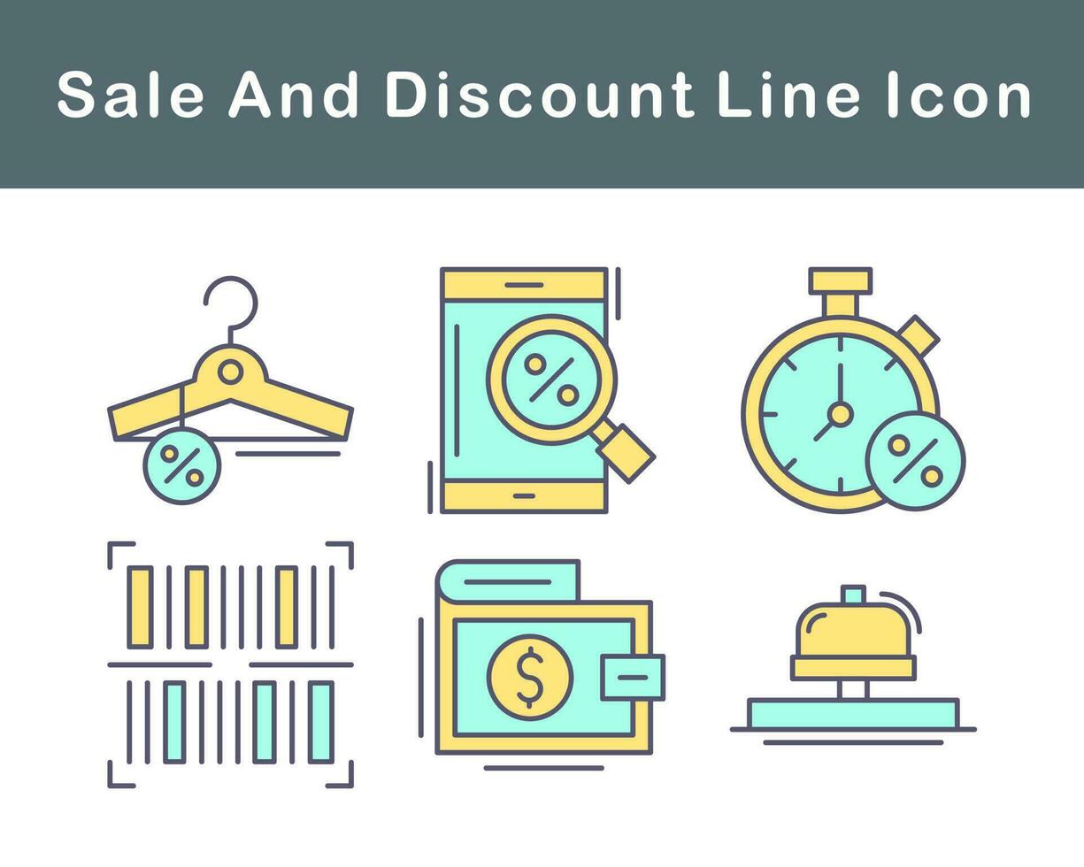 Sale And Discount Vector Icon Set