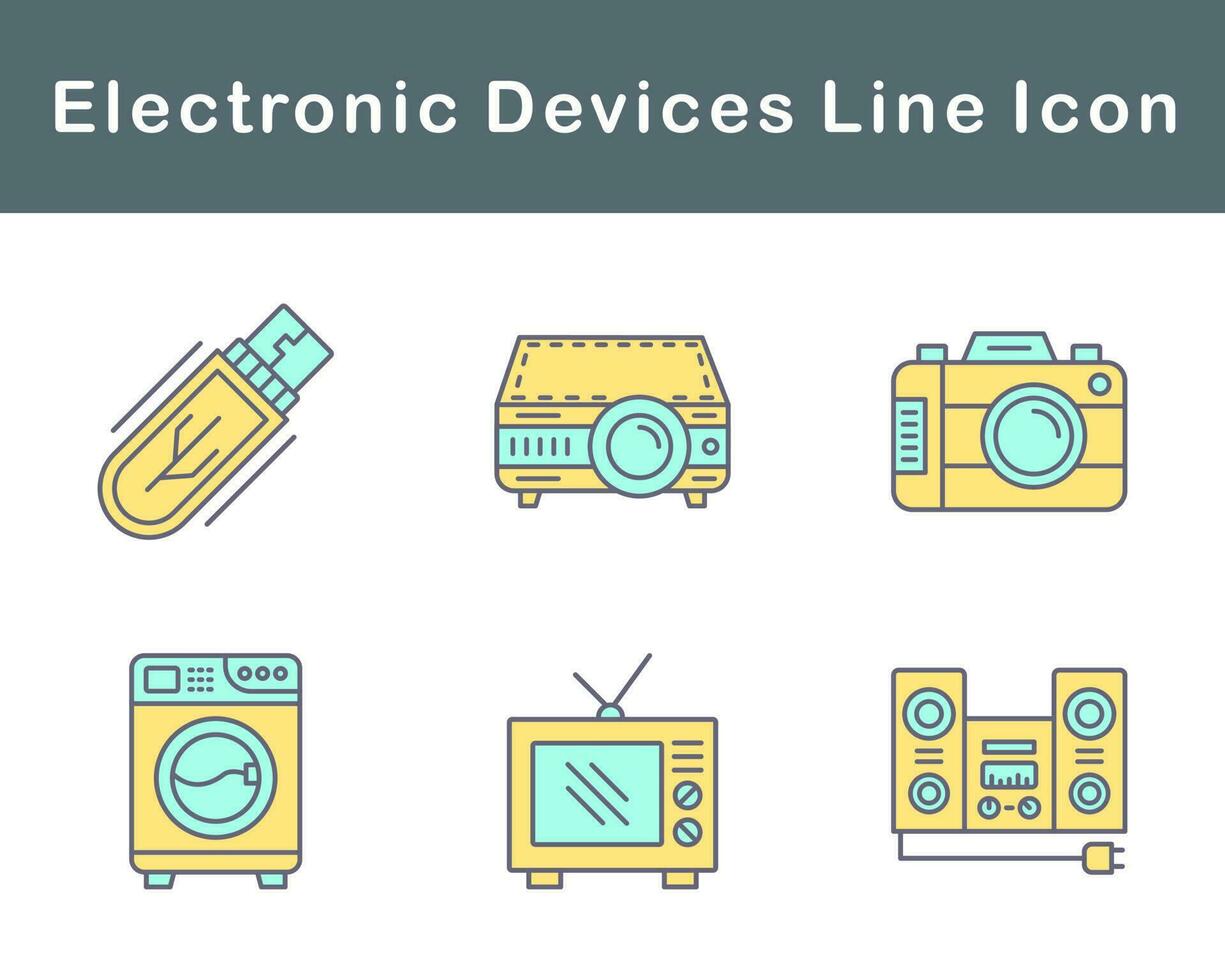 Electronic Devices Vector Icon Set