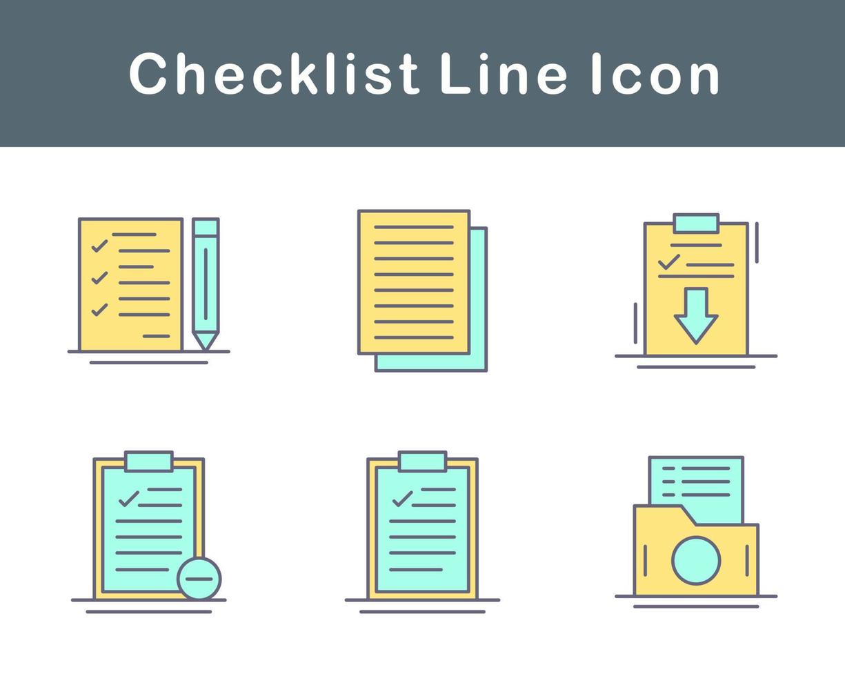 Checklist Vector Icon Set